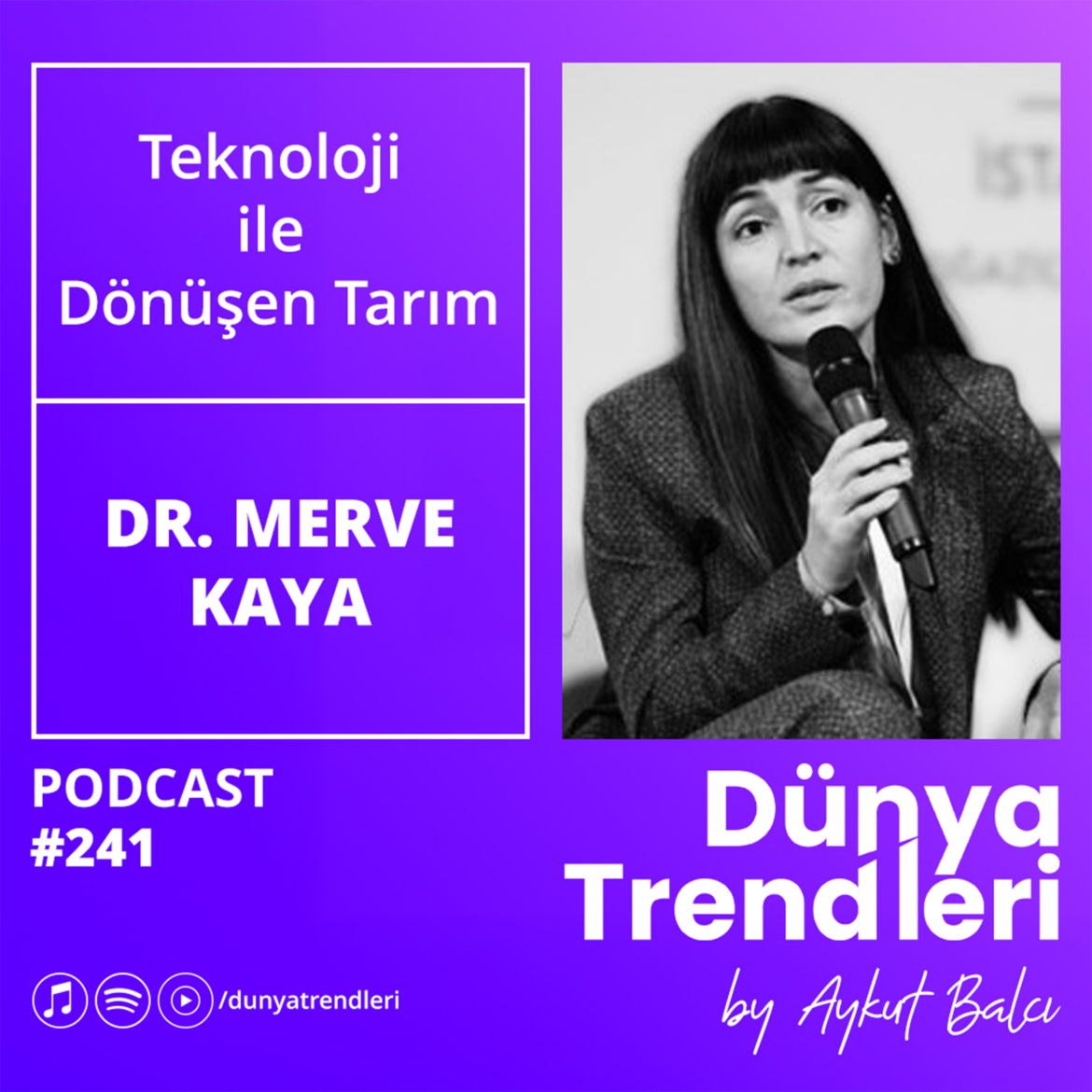 Podcast bölümü: Teknoloji ile Dönüşen Tarım - Konuk: Akademisyen Dr. Merve Kaya | Dünya Trendleri by Aykut Balcı