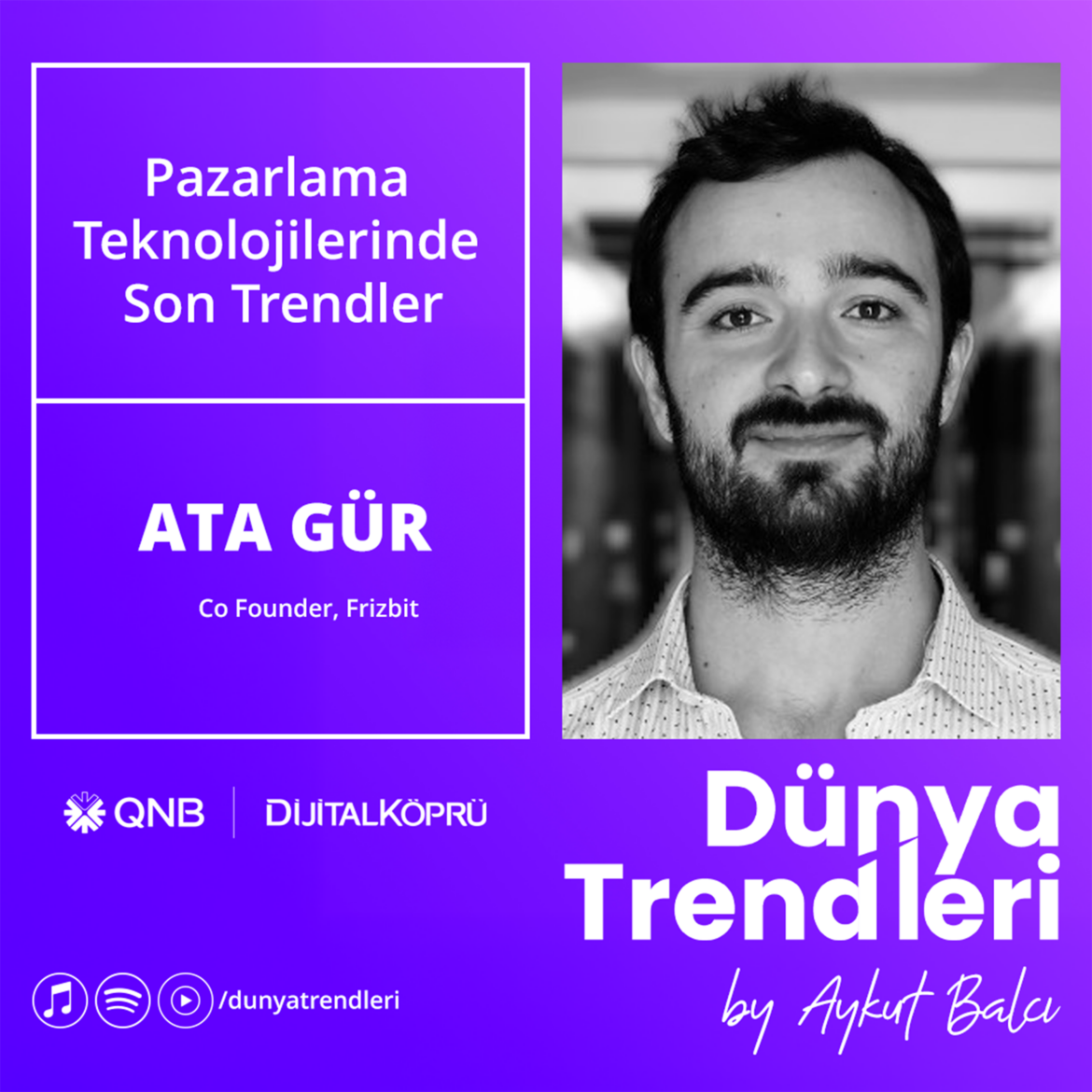 Podcast bölümü: Pazarlama Teknolojilerinde Son Trendler - Konuk: Frizbit CEO'su Ata Gür | Dünya Trendleri by Aykut Balcı