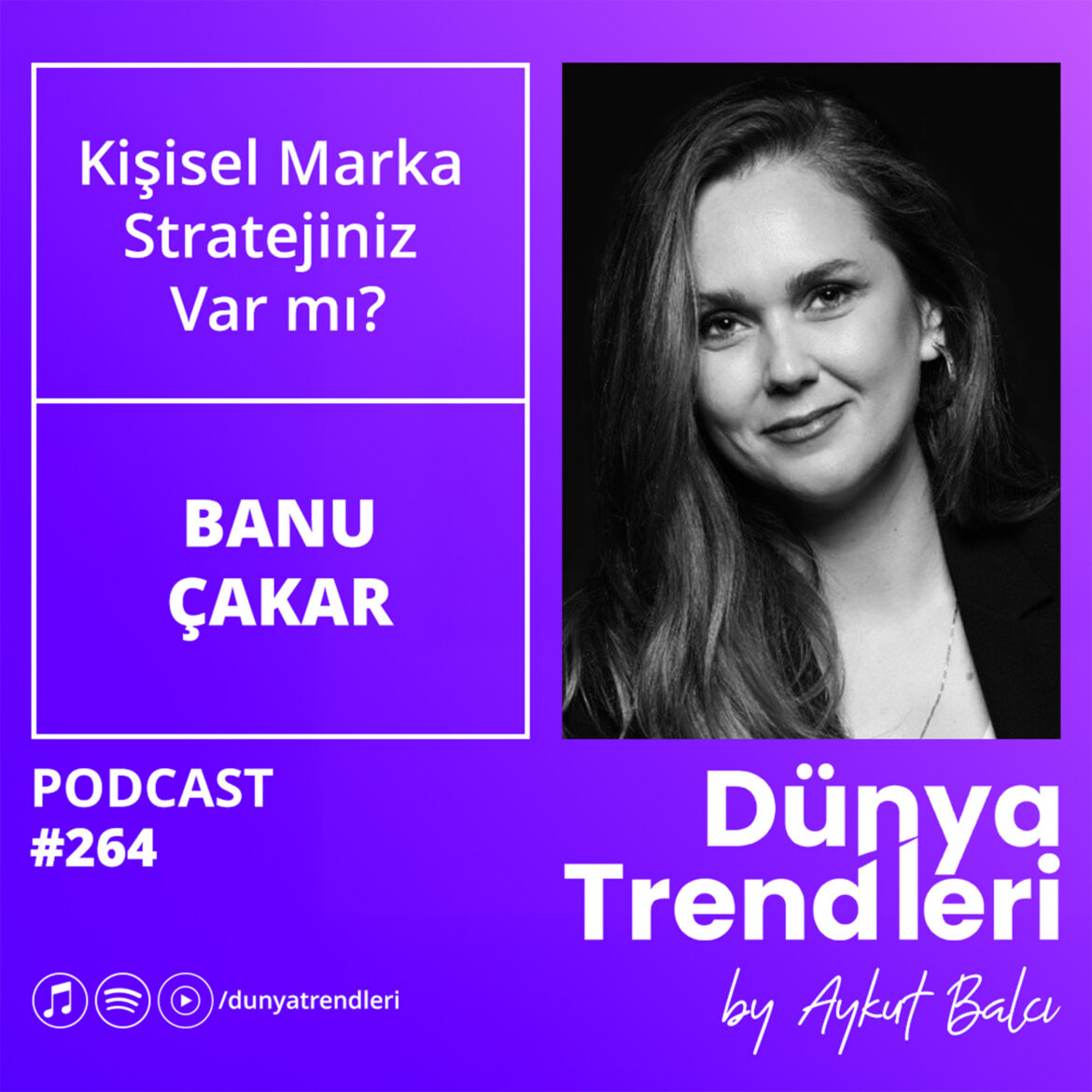 Podcast bölümü: Kişisel Marka Stratejiniz Var mı? - Konuk: Smart Career Türkiye Kurucusu Banu Çakar | Dünya Trendleri by Aykut Balcı