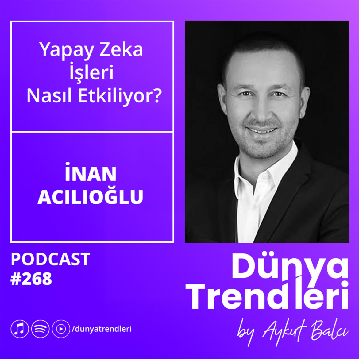 Podcast bölümü: Yapay Zeka İşleri Nasıl Etkiliyor? - Konuk: Danışman ve Yazar İnan Acılıoğlu | Dünya Trendleri by Aykut Balcı